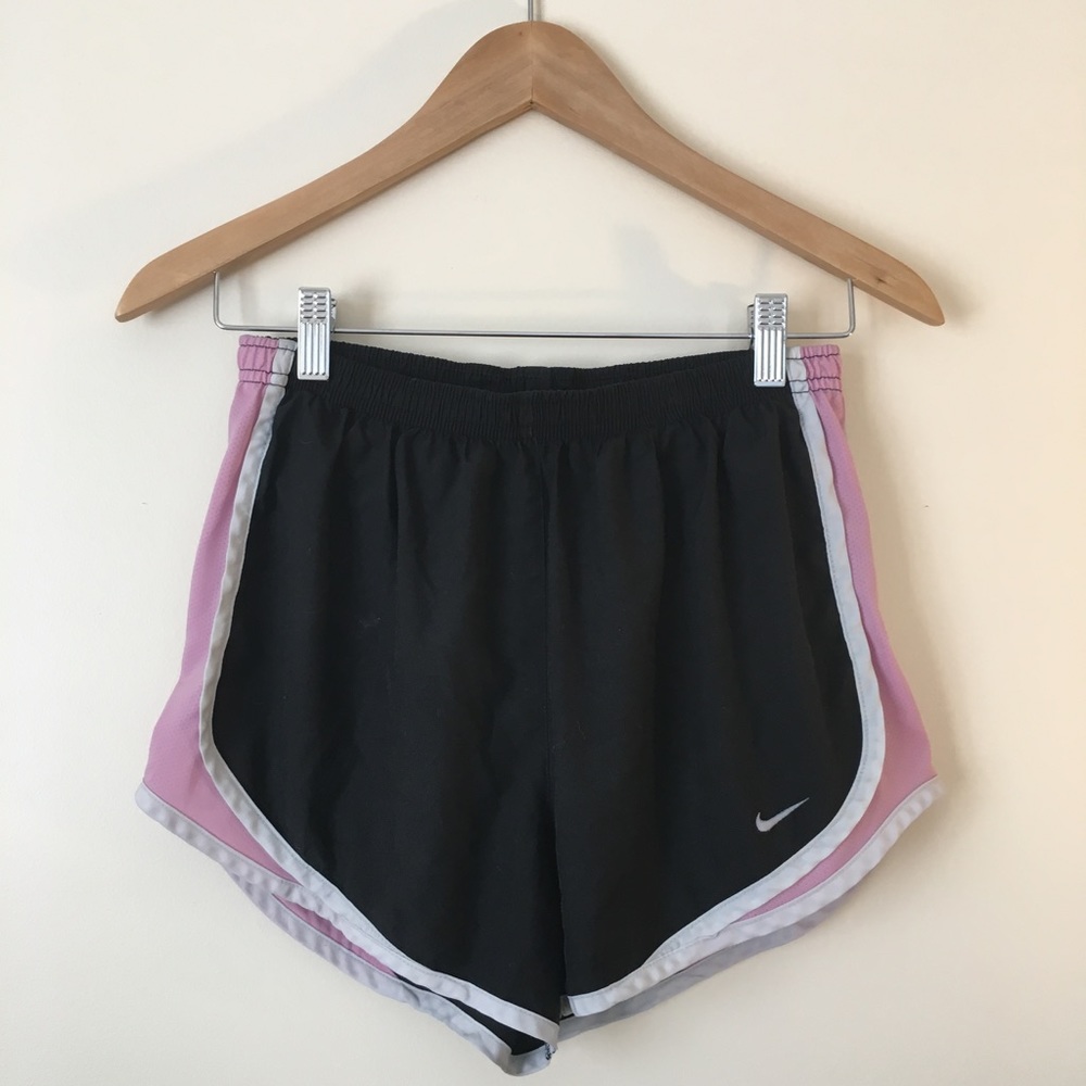 Black and Pink Nike Dry Fit Running Shorts