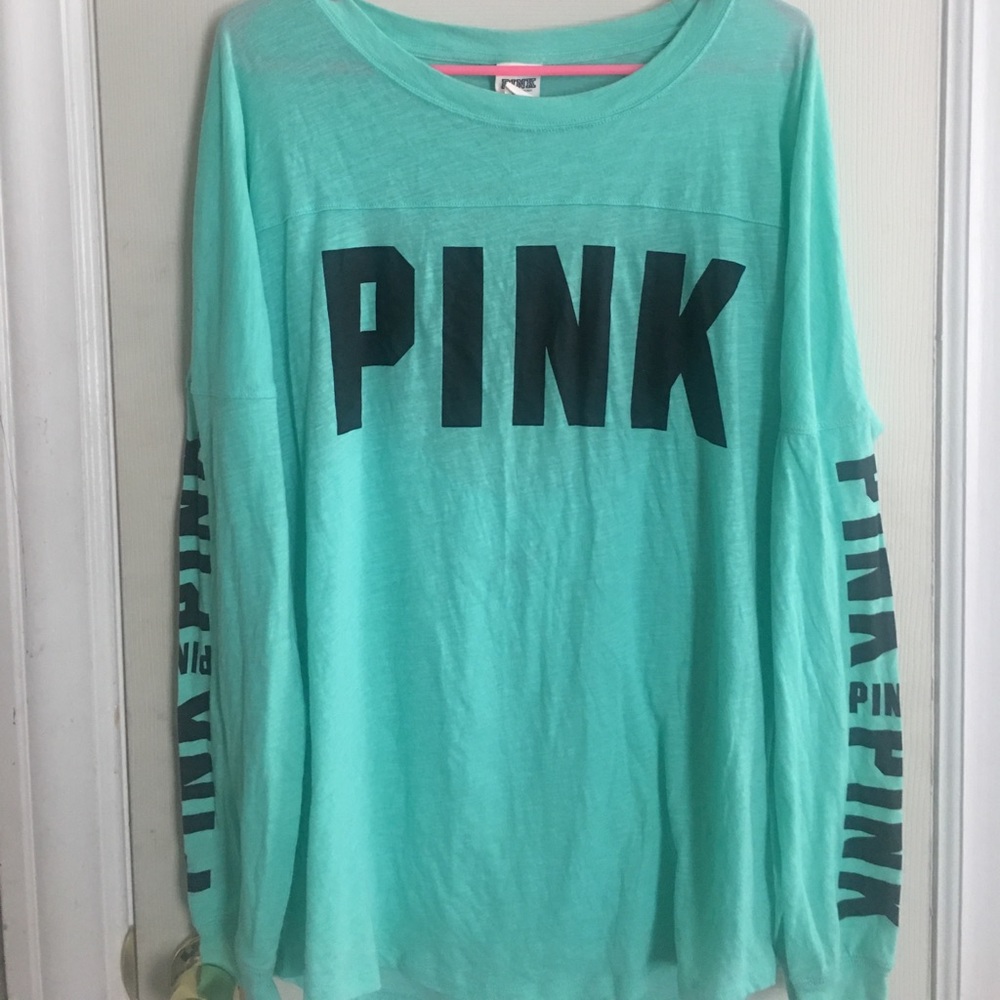 Blue PINK Back Out Crewneck.