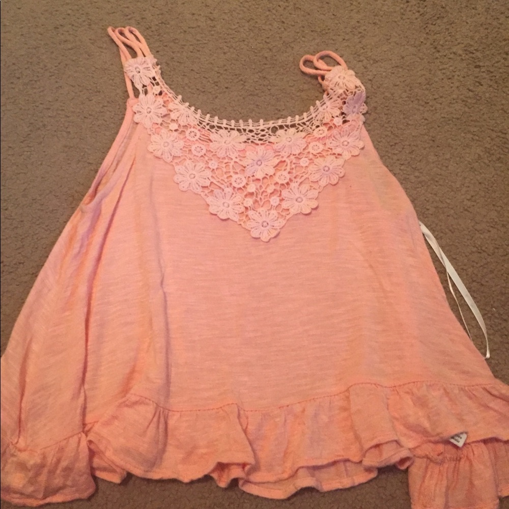 Coral crop top