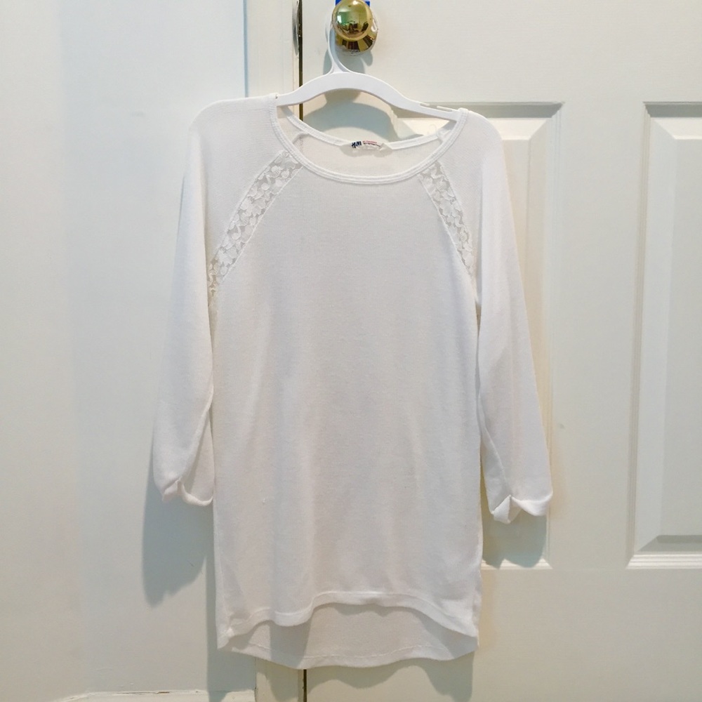 white lace top