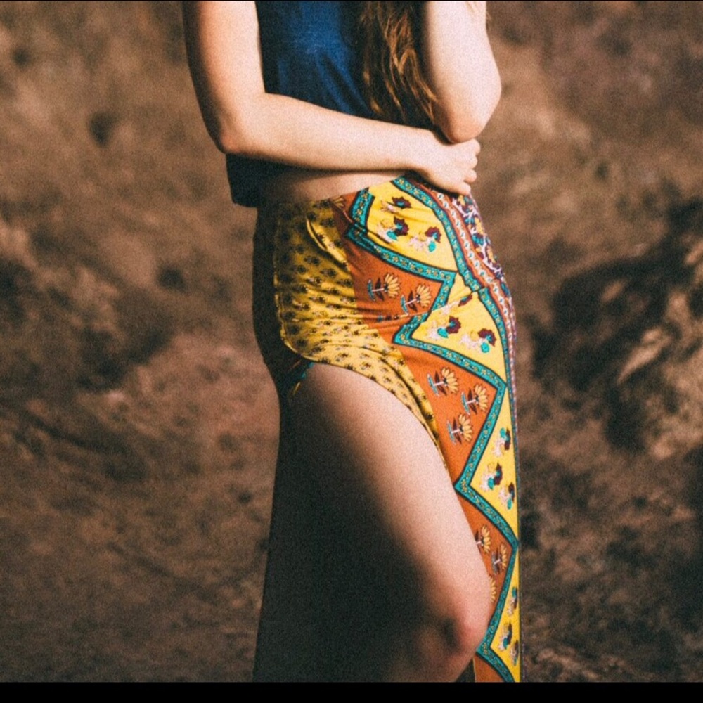 MAXI SKIRT w slit. Novella Royale