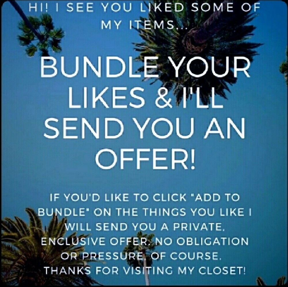 "Bundle" your offer for a special price! 😁