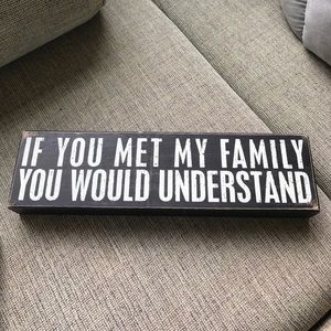 Francesca's Decorative Block Sign