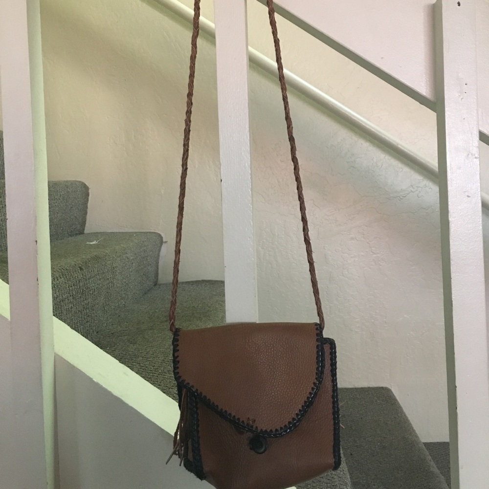brown side purse