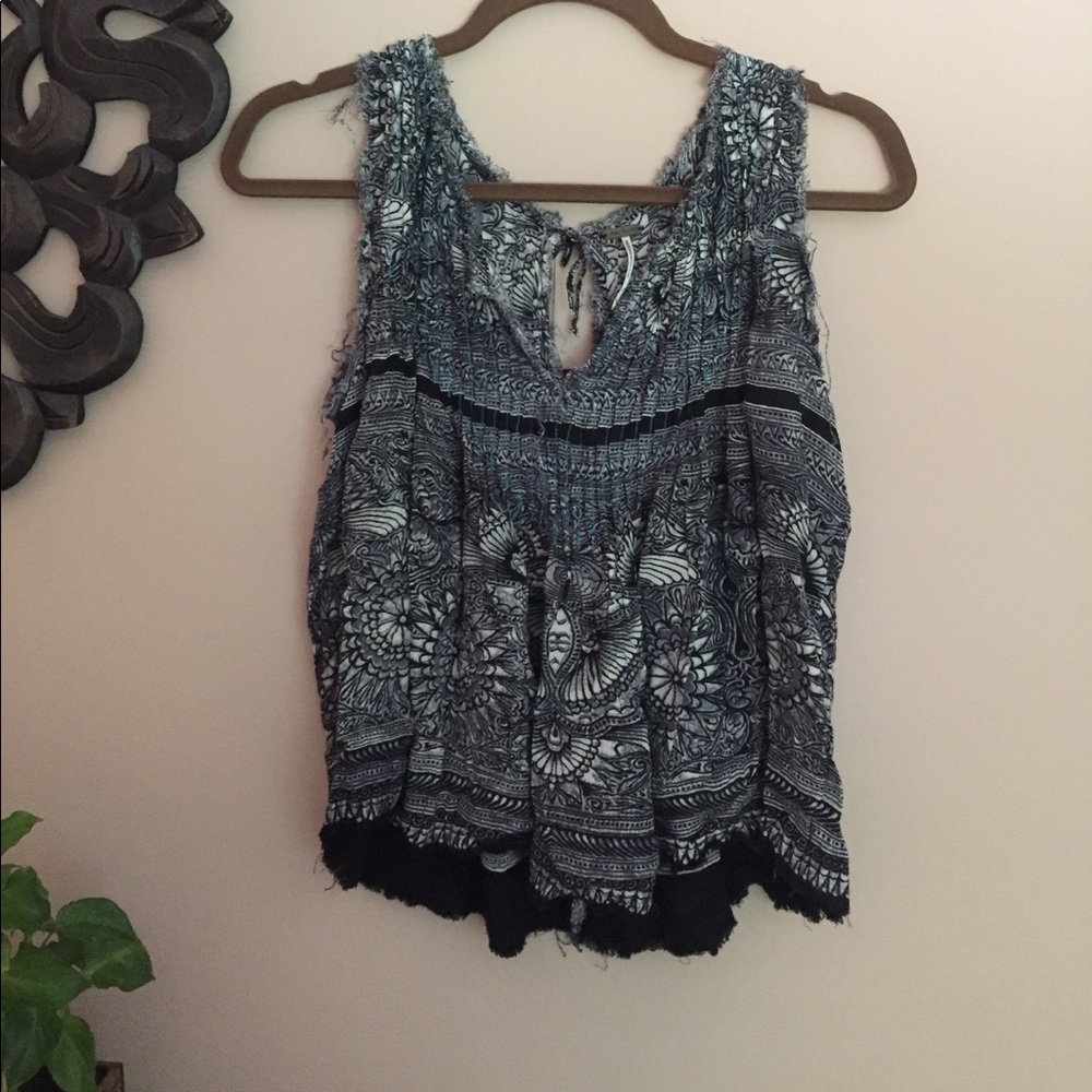 Free People Open Back Top