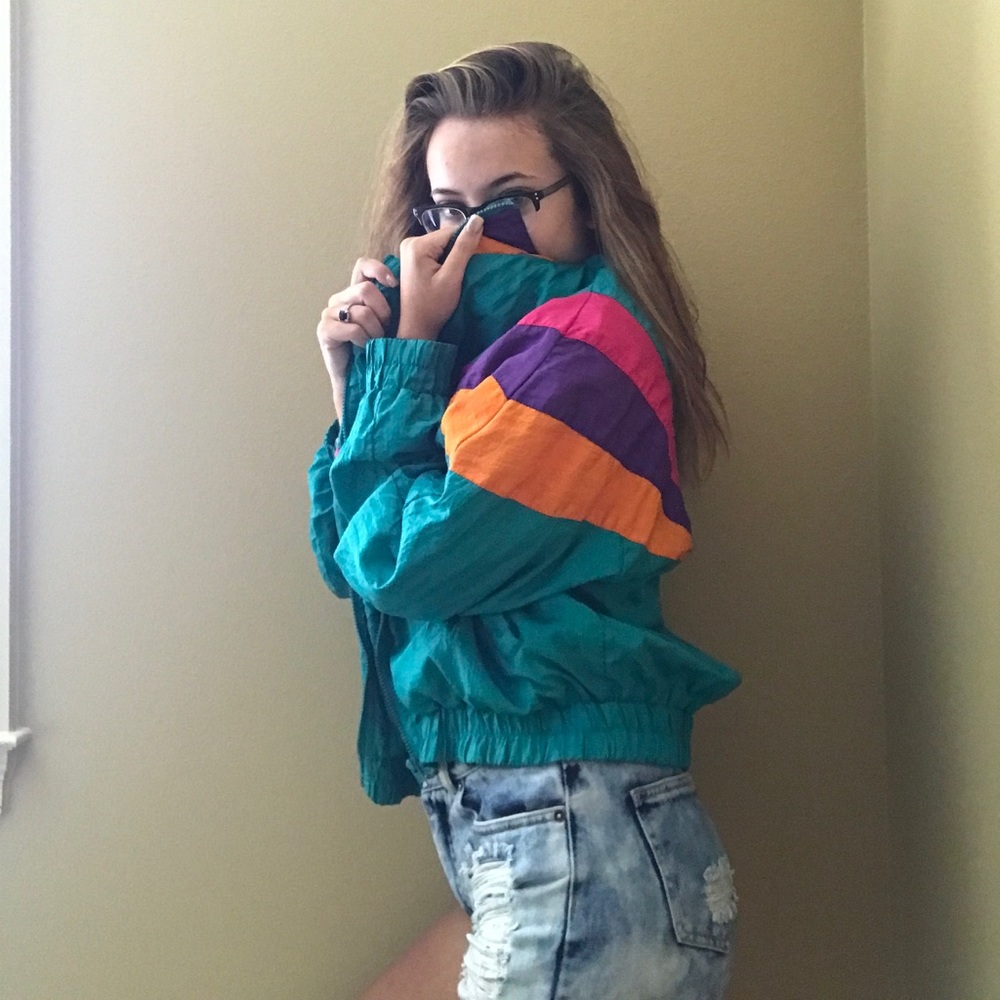 90s Retro Windbreaker