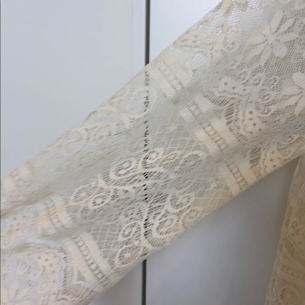 Max Studio Gorgeous Ivory Lace Shift Dress - Picture 6 of 6