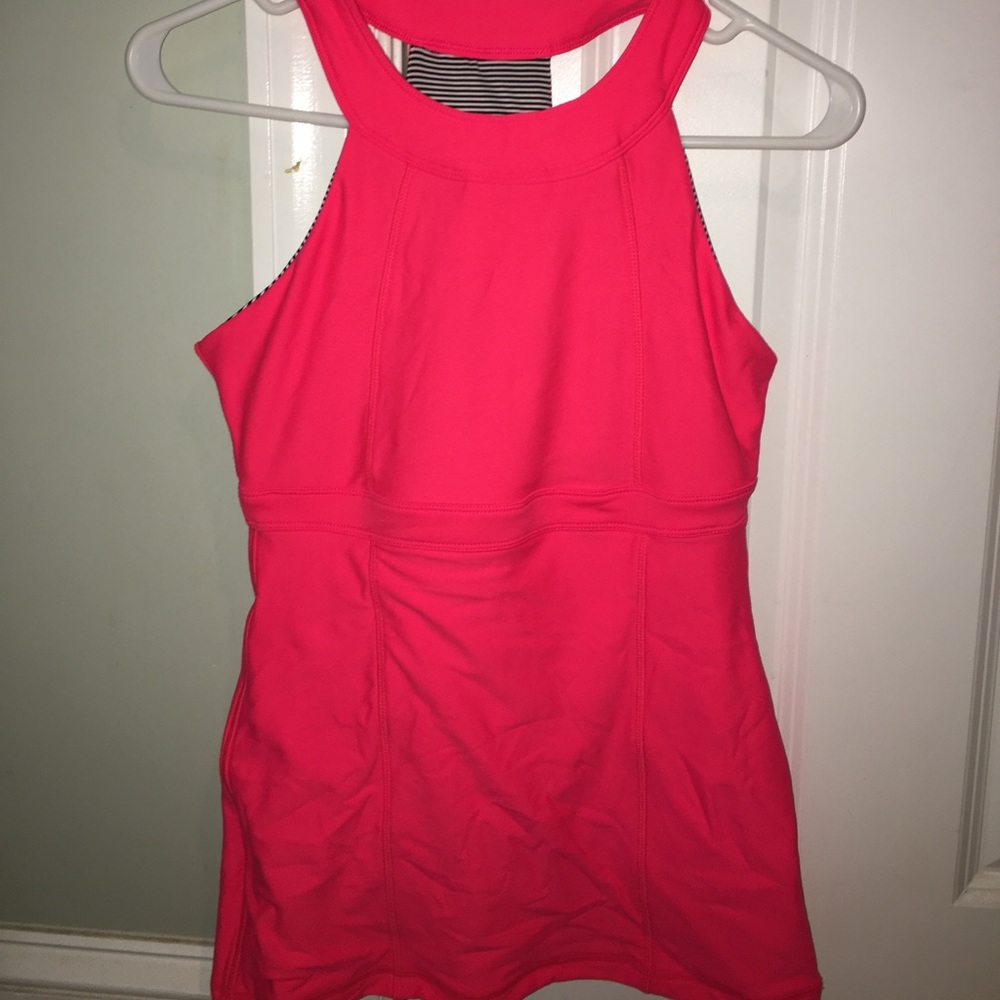 Pink workout tank