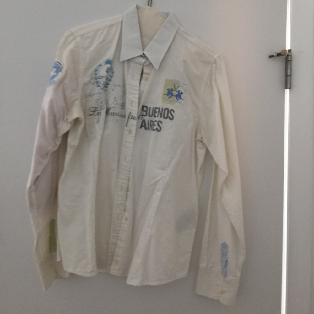 Button down shirt with detail