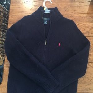 Zip up Polo sweater