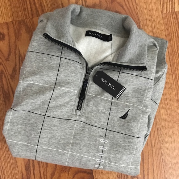 Nautica Other - Nautica Half Zip Heather Grey Sweatshirt XL
