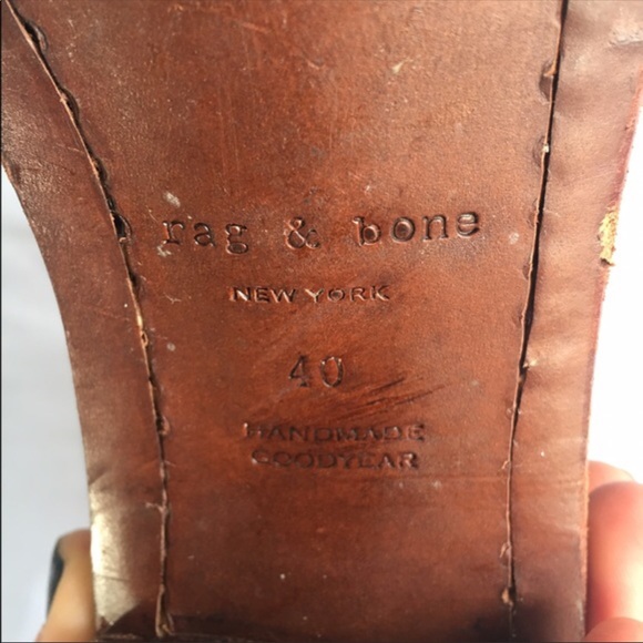Rag & bone black heeled boot size 40 (10 us) - Picture 4 of 5