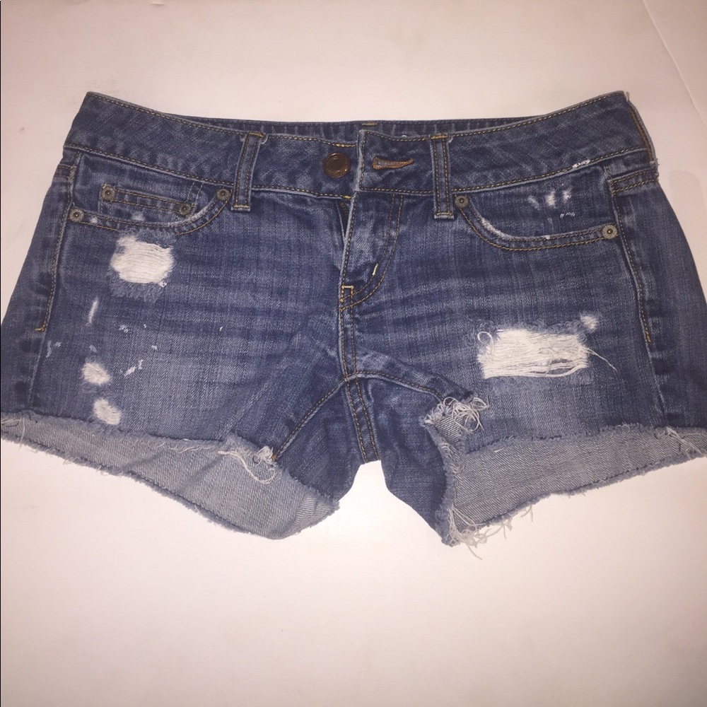 AE Denim Shorts • Distressed Style • Size: 2 •