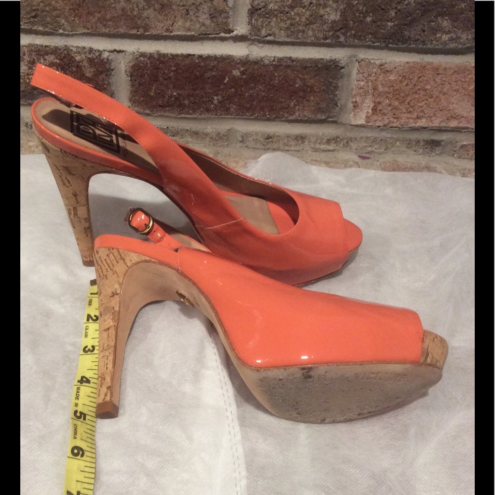 Pour La Victoire soft peach orange color heels - Picture 5 of 8