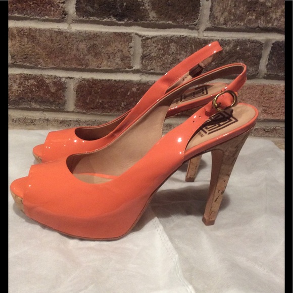 Pour La Victoire soft peach orange color heels - Picture 7 of 8