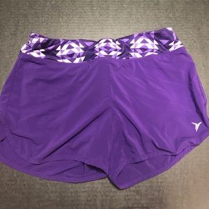 Purple Old Navy Active Shorts