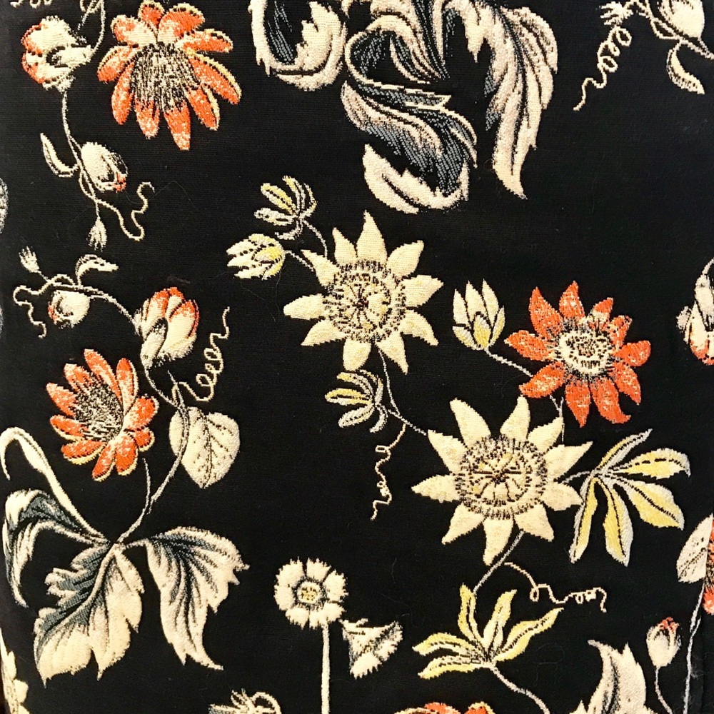 SOLD Floral Jacquard Pencil Skirt - Picture 5 of 6
