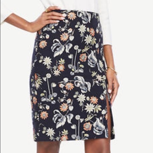Ann Taylor Dresses & Skirts - SOLD Floral Jacquard Pencil Skirt
