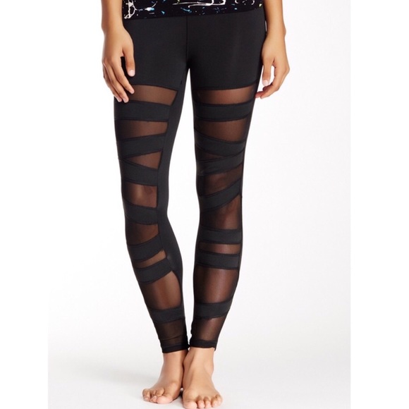 Electric Yoga Pants - Electric Yoga mesh leggings size xl