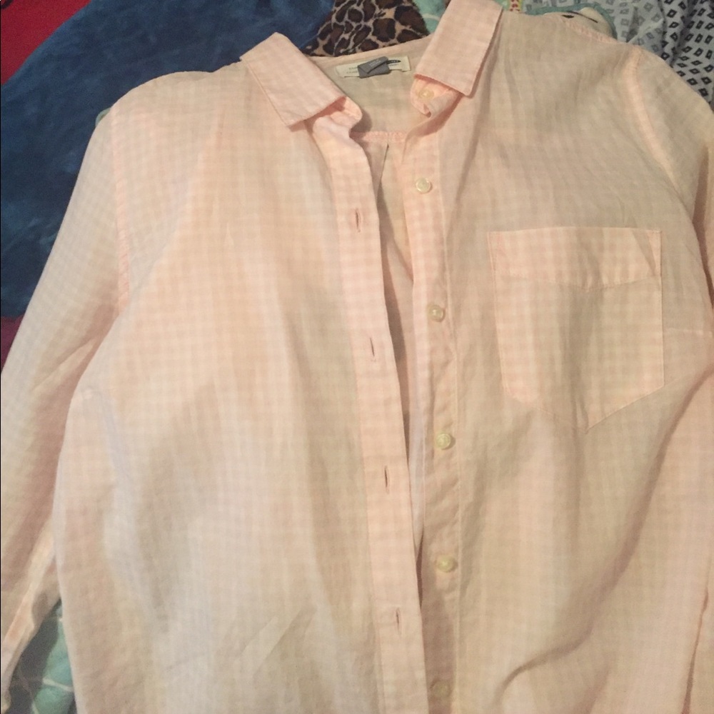 Old navy gingham blouse