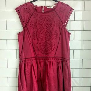 LOFT Boho Eyelet Dress