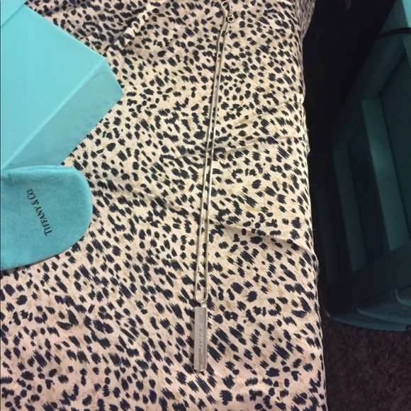 Tiffany and co 1837 bar pendant charm necklace - Picture 3 of 4