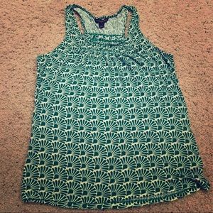 Banana Republic green patterned tank