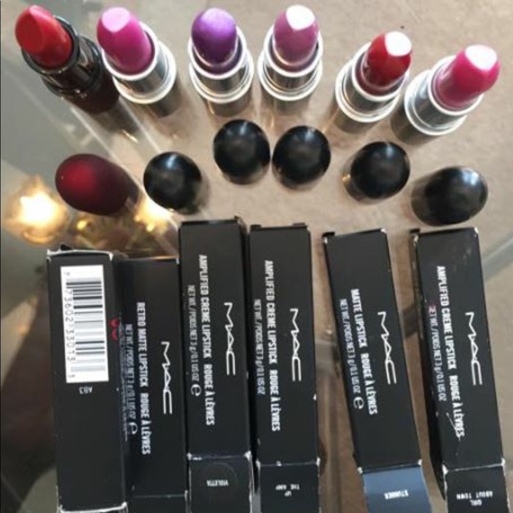MAC cosmetics Lipsticks a set of 6 brandnew tubes