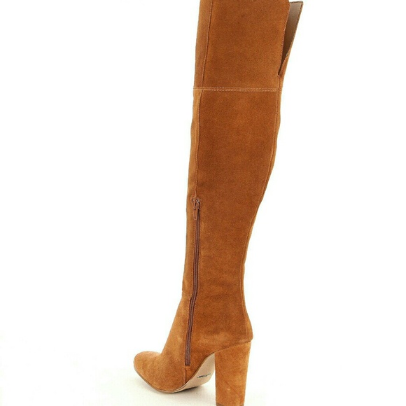 Sz 8 New Gianni Bini Leather Suede Over Knee Boot - Picture 2 of 7