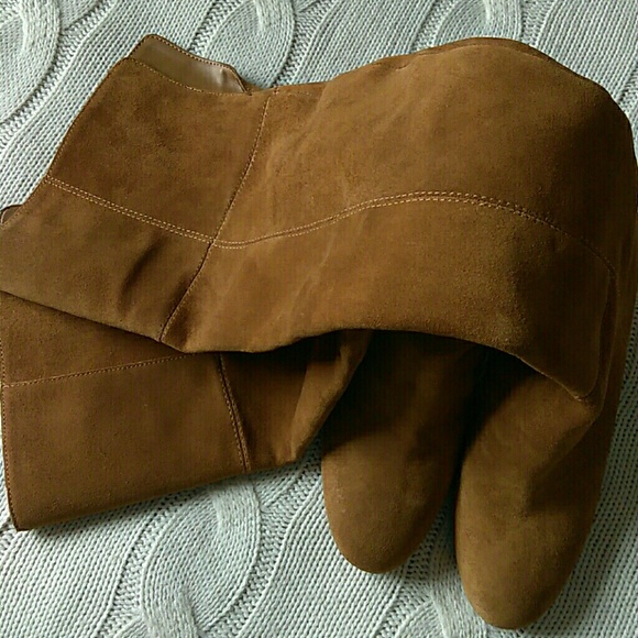 Sz 8 New Gianni Bini Leather Suede Over Knee Boot - Picture 5 of 7