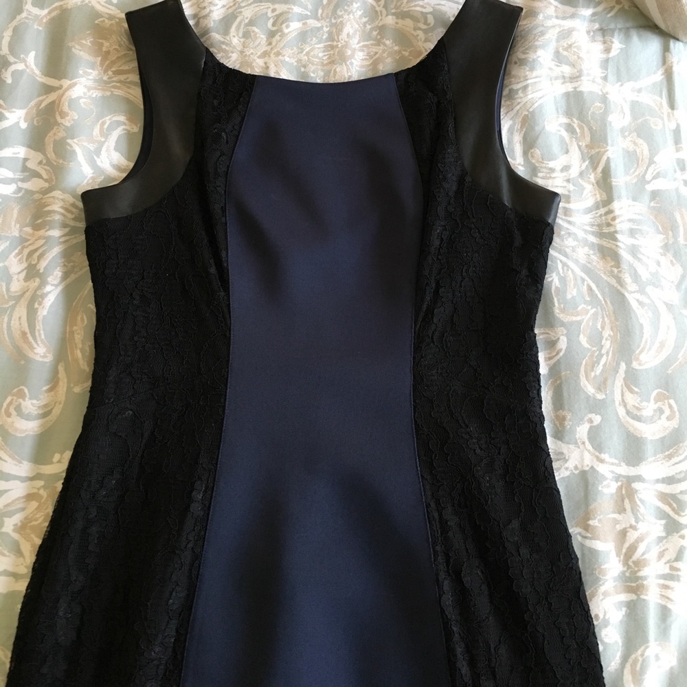 Knee length blue-black dress