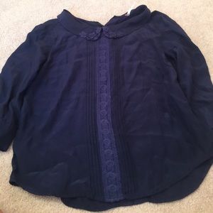 Free people Peter Pan collar top