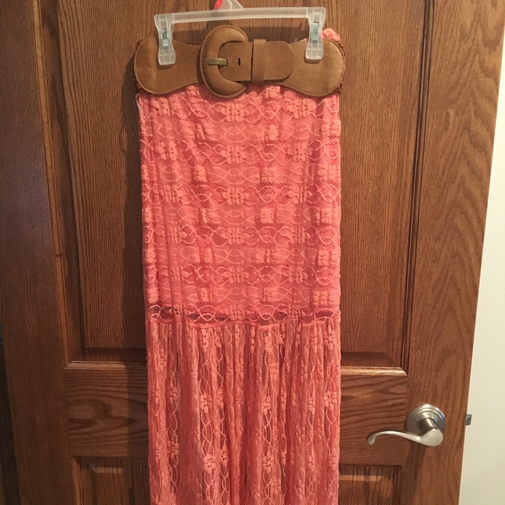 Lace maxi skirt