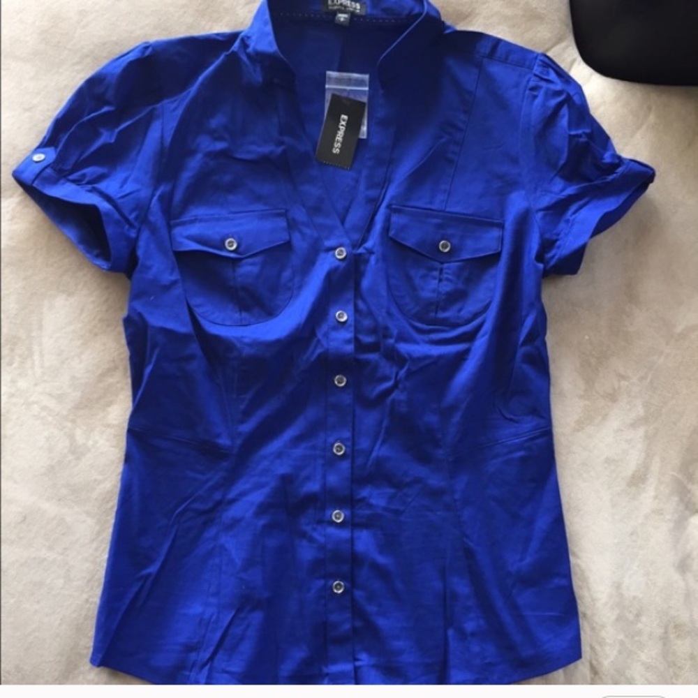 Express blue shirt