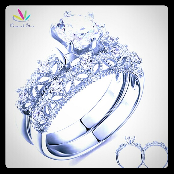 -Vintage Style Victorian Art Deco 1.25 Ct Created - Picture 1 of 3