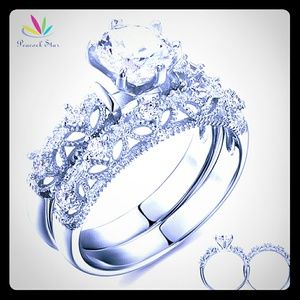 -Vintage Style Victorian Art Deco 1.25 Ct Created