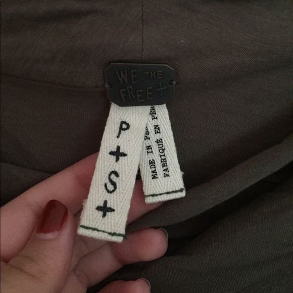 Free People Drape-Neck Tee - Picture 2 of 3