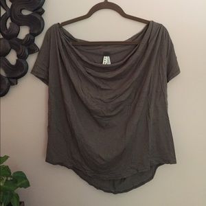 Free People Drape-Neck Tee