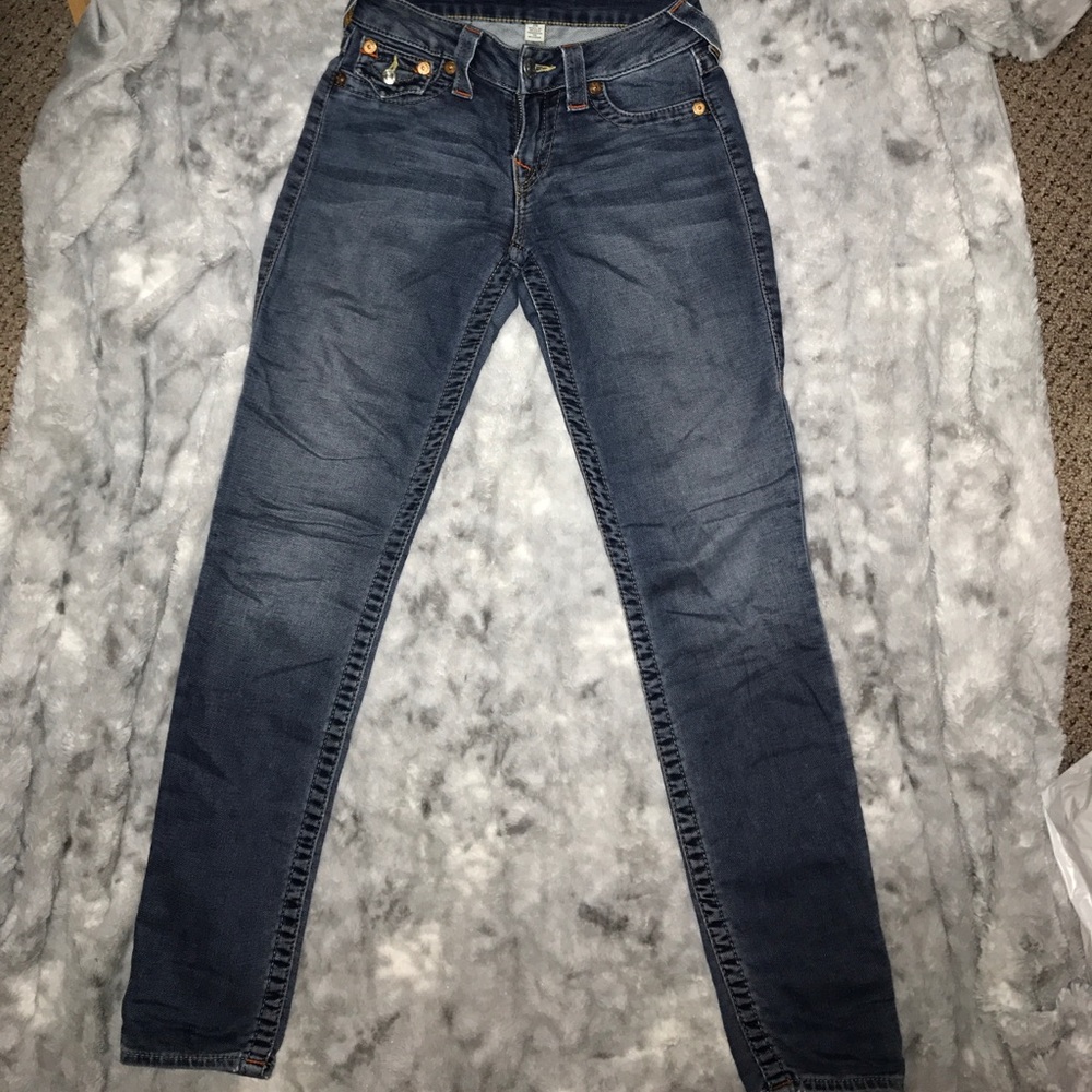 Medium wash true religion jeans