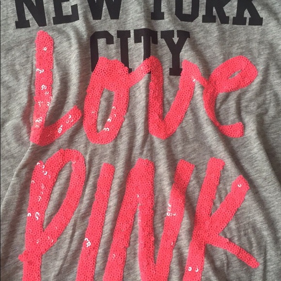 VS PINK New York City Sequin Vneck - Picture 3 of 3