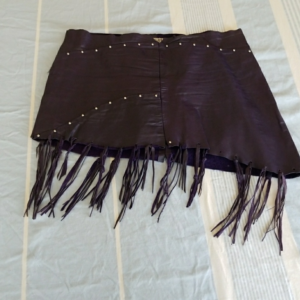 Leather Mini Skirt