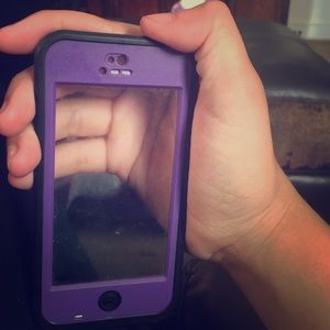Purple otter box case iPhone 5c