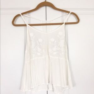 Elodie White Crop Top