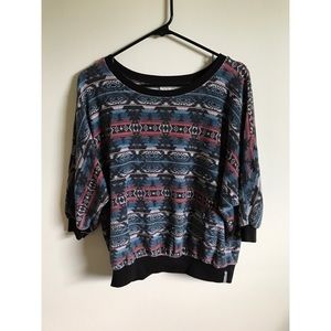 Tribal Print Billabong Sweater