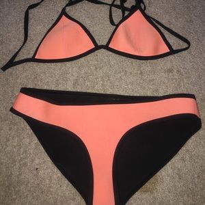 Authentic orange triangl bikini