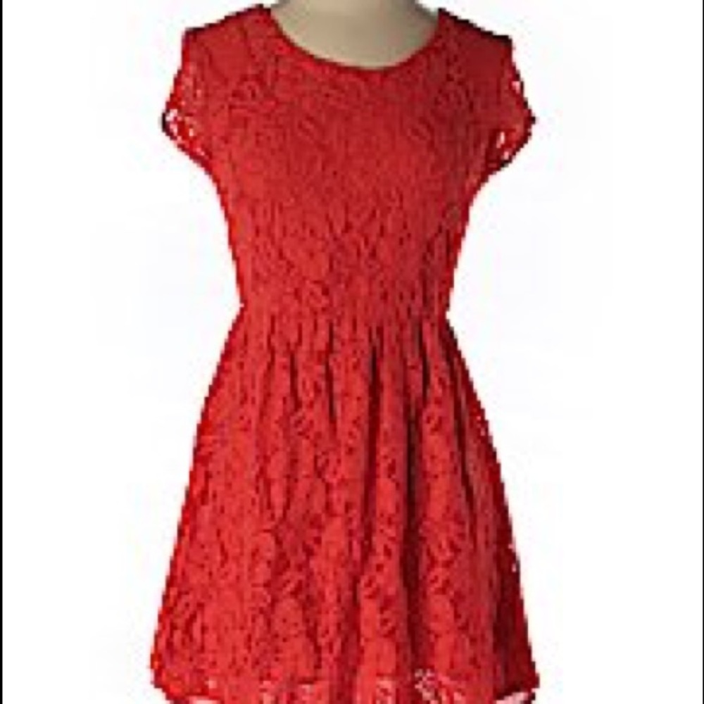 Urban Outfitters red lace dress