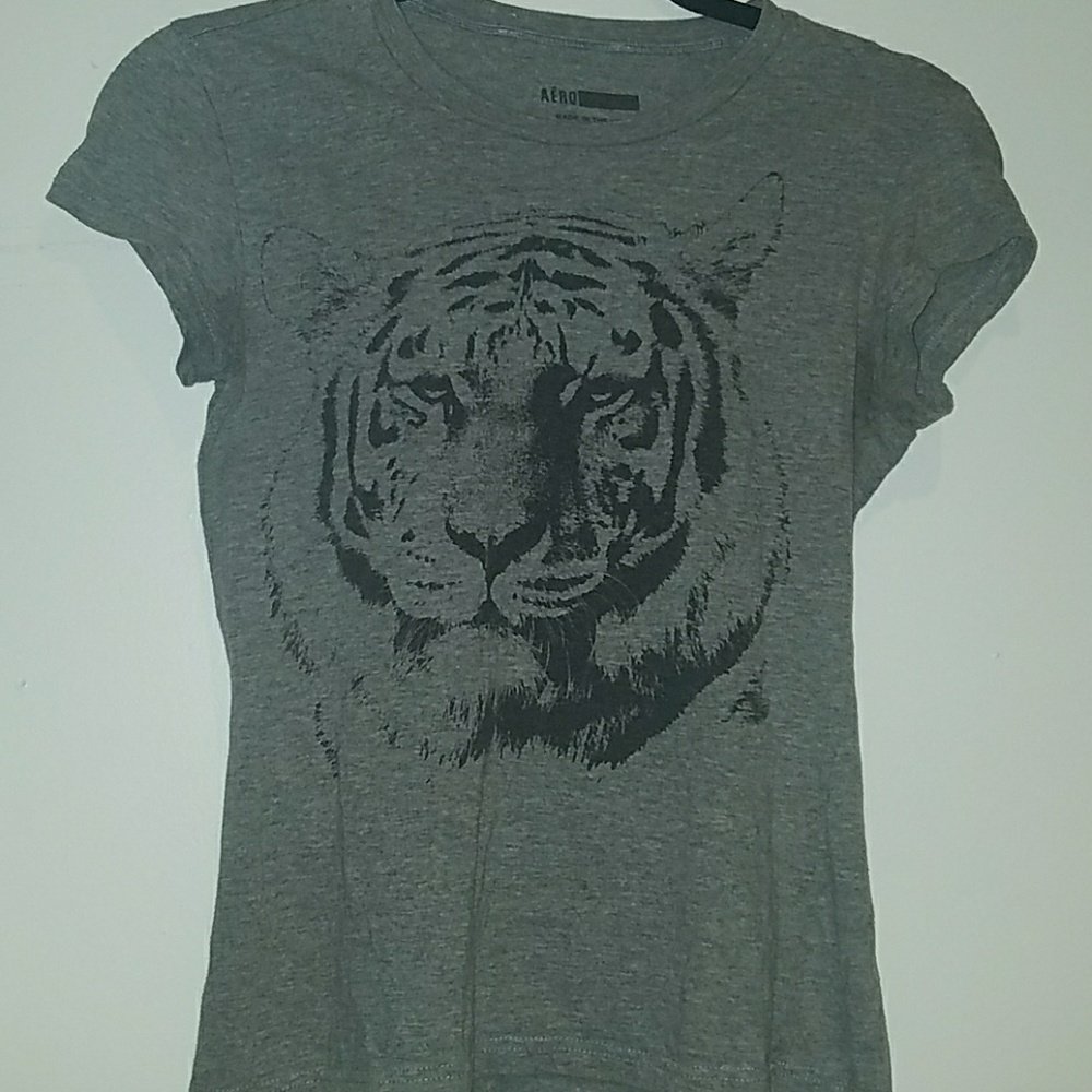 Lion print baby tee