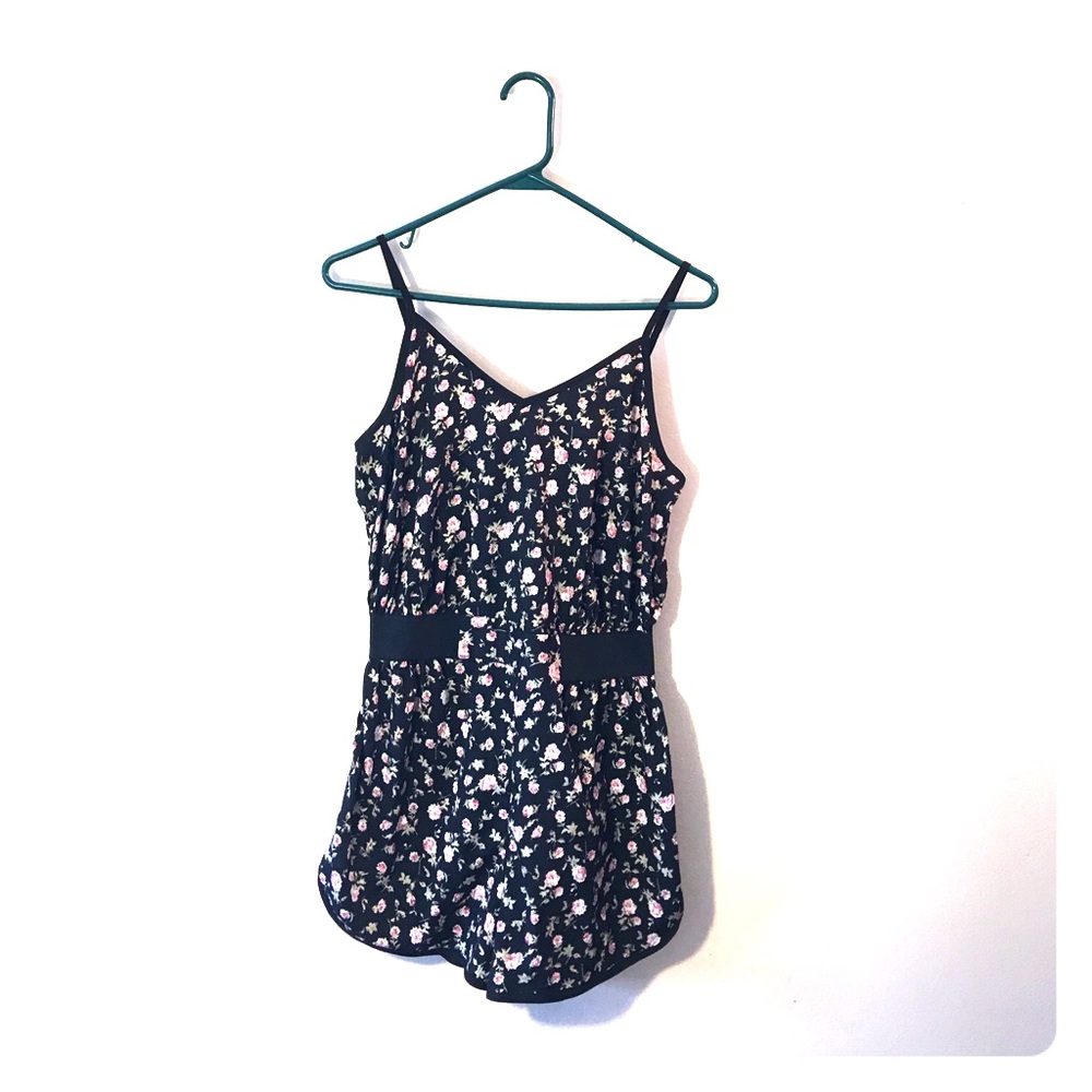 Flowered romper