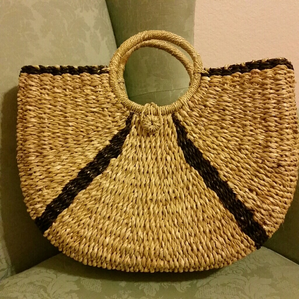 Handmade Straw Tote bag