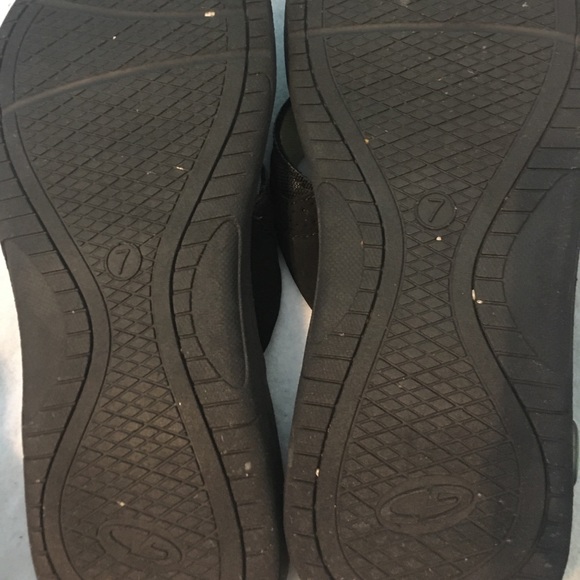 Women's turquoise cushioned flip flops - Picture 3 of 4